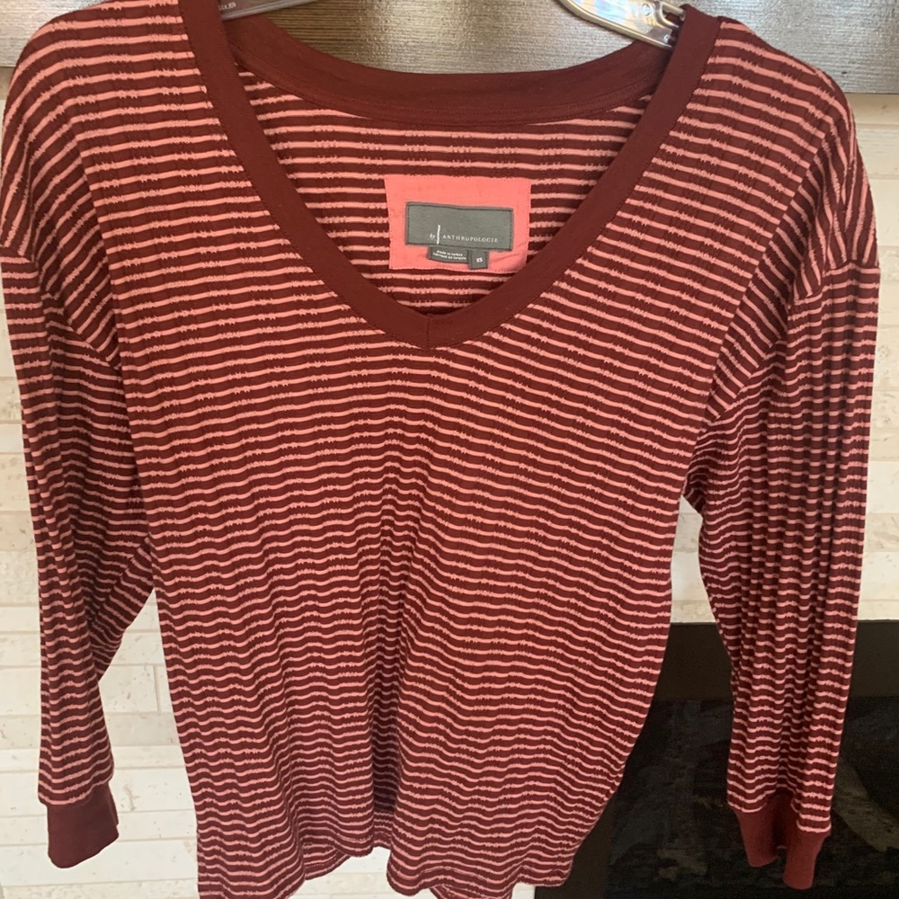Anthropologie 3/4 Sleeve Knit  Fashion Top XS